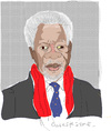 Cartoon: Kofi Annan (small) by gungor tagged middle,east