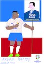 Cartoon: Kylian Mbappe (small) by gungor tagged french,footballer,in,euro,cup,2024