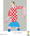 Cartoon: L.Modric (small) by gungor tagged brazil2014