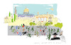 Cartoon: TheTemple Mount (small) by gungor tagged middle,east
