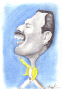 Cartoon: Freddie Mercury (small) by Tomek tagged queen
