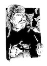 Cartoon: dead man (small) by JP tagged cowboy,western,trapper,bounty,hunter,shoot,shot