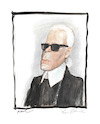 Cartoon: Karl (small) by Peter Bauer tagged karikatur,karl,lagerfeld