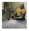 Cartoon: nach Vermeer  Die Küchenmagd (small) by Peter Bauer tagged vermeer,küche,peter,bauer,kanne