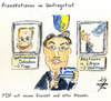 Cartoon: FDP-Wahlkampf (small) by Lupe tagged fdp,bundestag,berlin,wahlkampf,wahl,grichenland,hartziv,libyen