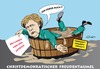 Cartoon: Politik aus dem Fettnapf (small) by ESchröder tagged bin,laden,terror,tot,freude,merkel,statement,pakistan,fettnapf