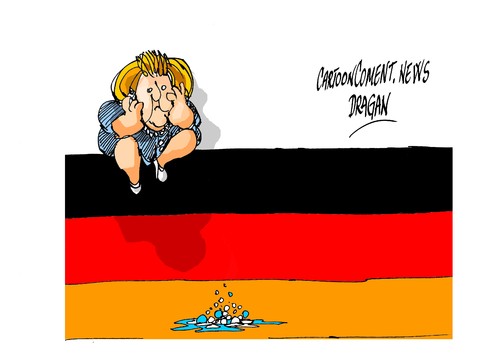Cartoon: Alemania-Israel-submarino (medium) by Dragan tagged alemania,israel,submarino,angela,merkel,politics,cartoon