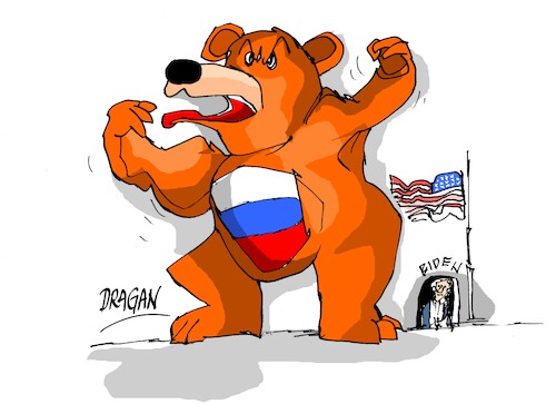 Cartoon: ataque a Ucrania-Donde esta Bide (medium) by Dragan tagged ucrania,biden