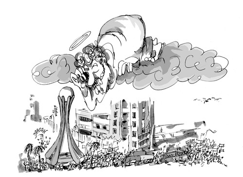Cartoon: Bahrein-plaza de La Perla (medium) by Dragan tagged manama,bahrein,lula,perla,cartoon