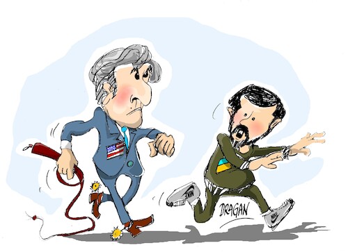 Cartoon: Blinken-Zelenski-cita (medium) by Dragan tagged blinken,zelenski,ukrania,gerra