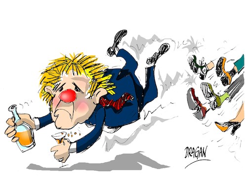Cartoon: Boris Johnson dimite (medium) by Dragan tagged boris,johnson