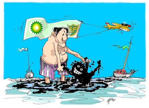 Cartoon: British Petroleum (medium) by Dragan tagged british,petroleum,golfo,de,mexico,luisiana,eeuu,estados,unidos,petroleo,desastres,naturales