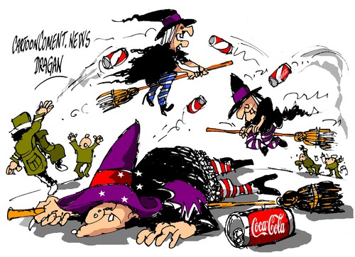 Cartoon: Coca-Cola -campana publicitaria (medium) by Dragan tagged coca,cola,herrira,gotzon,sanchez,eta,politics,cartoon