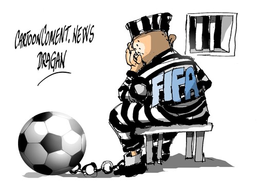 Cartoon: FIFA (medium) by Dragan tagged fifa,fudbol,corrupcion,cartoon