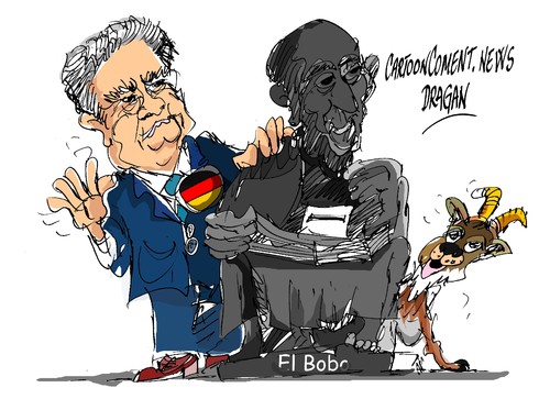 Cartoon: Joachim Gauck-el Bobo (medium) by Dragan tagged joachim,gauck,presidente,columbia,bogota,alemania,universidad,de,los,andes,politics,cartoon