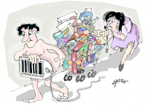 Cartoon: conzumo (medium) by Dragan tagged conzumo