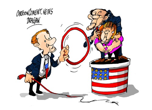 Cartoon: Obama-Merkel-Putin-unidad (medium) by Dragan tagged cartoon,politics,ukrania,rusia,ue,europea,union,eeuu,unidos,estados,putin,vladimir,merkel,angela,obama,barac