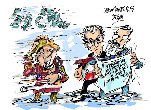 Cartoon: Obama-Monti-Rajoy-huracan (medium) by Dragan tagged eeuu,ue,espana,italia,crisis,economica,rescate,barack,obama,mario,monti,mariano,rajoy,politics,cartoon