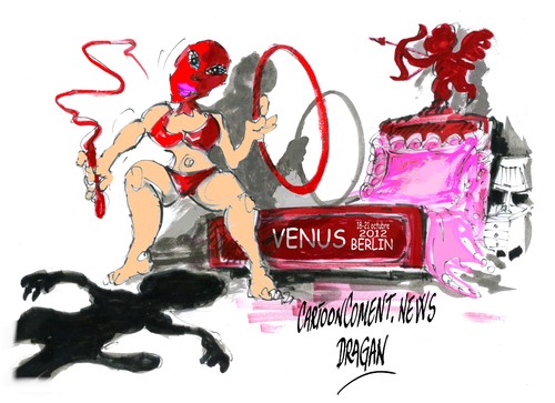 Cartoon: Venus 2012 (medium) by Dragan tagged venus,berlin,cartoon