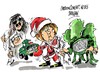 Cartoon: Angela Merkel-Dingo (small) by Dragan tagged angela merkel dingo armamiento alemania arabia saudi politics cartoon