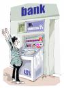 Cartoon: bank (small) by Dragan tagged banko,gastos,visa,mantenimiento,comiciones