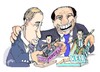 Cartoon: Berlusconi y Putin (small) by Dragan tagged silvio,berlusconi,vladimir,putin,politics,cartoon