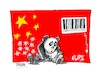 Cartoon: China-contraccion (small) by Dragan tagged china,contracion,pib,coronavirus