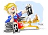 Cartoon: Donald Trump-vendiendo biblias (small) by Dragan tagged donald,trump,biblia
