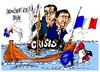 Cartoon: Hollande-Valls- hundimiento (small) by Dragan tagged francois,hollande,manuel,valls,francia,crisis,economica,politics,cartoon