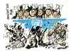 Cartoon: Islamistas y laicos-Tahrir (small) by Dragan tagged egipto,tahrir,islamistas,laicos,primavera,arabe,politics,cartoon