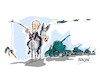 Cartoon: Joe Biden-aterrizaje (small) by Dragan tagged joe,biden,aterrizaje,otan,polonia,ucrania,eeuu