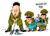Cartoon: Kim Jong-un-corto alcance (small) by Dragan tagged kim,jong,un,corea,del,norte,misiles,de,corto,alcance,japon,eeuu,politics,cartoon