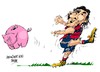 Cartoon: Lionel Messi-fraude (small) by Dragan tagged lionel,messi,fraude,barcelona,hacienda,cartoon