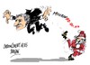 Cartoon: Mourinho ho ho (small) by Dragan tagged real madrid jose mario dos santos mourinho felix fudbol cartoon