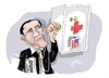 Cartoon: Obama (small) by Dragan tagged barack obama reforma sanitaria ee uu politics