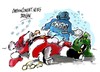 Cartoon: Quien mato a papa Noel (small) by Dragan tagged papa noel santa claus navidad cartoon