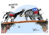 Cartoon: Republicanos y democratas (small) by Dragan tagged republicanos,democratas,eeuu,estados,unidos,politics,cartoon