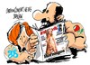 Cartoon: Rubalcaba-Tatu (small) by Dragan tagged alfredo,perez,rubalcaba,elena,valenciano,psoe,tatuaje,politics,cartoon