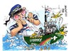 Cartoon: Rusia Gazprom Greenpeace (small) by Dragan tagged rusia,gazprom,greenpeace,politics,cartoon