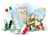 Cartoon: Sergio Mattarella-Meloni (small) by Dragan tagged sergio,mattarella,meloni