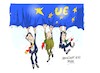Cartoon: UE-norte-UE sur (small) by Dragan tagged ue,norte,sur