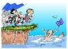 Cartoon: Yorgos Papandreu (small) by Dragan tagged yorgos,papandreu,grecia,angela,merkel,comision,europea,nikolas,sarkozi,politics,cartoon