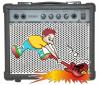 Cartoon: guitar contest (small) by johnxag tagged guitar rock brake