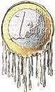 Cartoon: melting euro (small) by johnxag tagged johnxag,melting,euro
