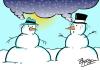 Cartoon: we the snowmen (small) by johnxag tagged environment earth winter snowmen snow ozon