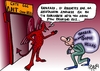 Cartoon: welcome to I.M.F. (small) by johnxag tagged imf,money,taxes,crisis,bankrapcy,problem,economy