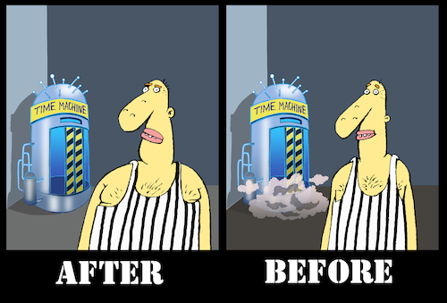 Cartoon: After-Before... (medium) by berk-olgun tagged after,before