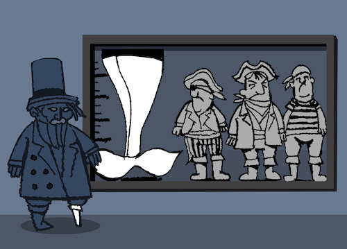 Cartoon: Ahab... (medium) by berk-olgun tagged ahab