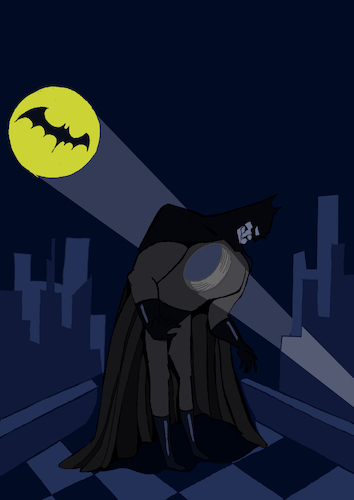 Cartoon: Batman... (medium) by berk-olgun tagged batman