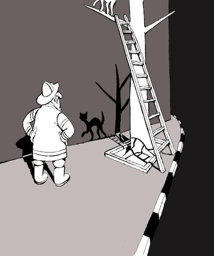 Cartoon: Black Cat... (medium) by berk-olgun tagged black,cat